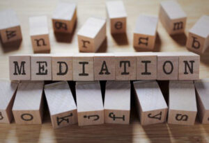 mediation on wooden cubes